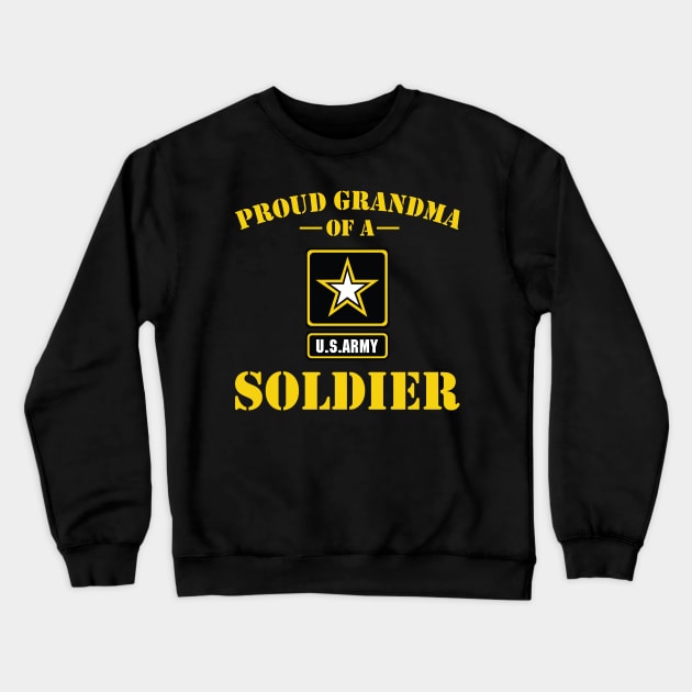 Proud Grandma of U.S Army Soldier Crewneck Sweatshirt by Litho